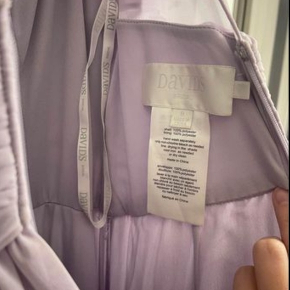 Davids bridal bridesmaid dress size 8 in color iris - Picture 3 of 5